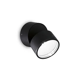 outdoor wall luminaire OMEGA round IP54, black