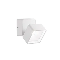 Wandarmatuur voor buitenshuis OMEGA vierkant IP54, wit