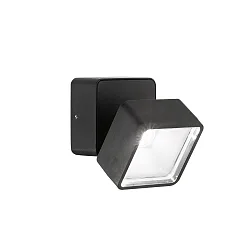 Wandarmatuur voor buitenshuis OMEGA vierkant IP54, zwart