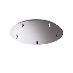 canopy ROUND STANDARD Ø 46CM 5-fold, round, chrome, polished aluminium