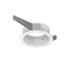 Inbouwbehuizing BENTO 1-voudig, rond, met frame, wit