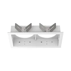 recessed housing BENTO 2-fold, square, with frame, white