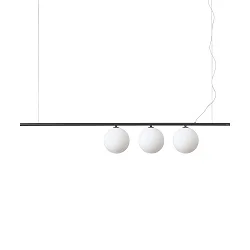 Pendelarmatuur PERLINE SP3 3-vlams G9 IP20, zwart
