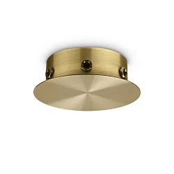 Baldakijn MAGNETICO 6 LUCI rond, 6-voudig, messing, gepolijst