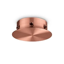 Baldakijn MAGNETICO 6 LUCI rond, 6-voudig, koper, gepolijst