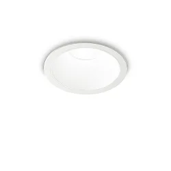 Plafondinbouwarmatuur GAME OUTDOOR TRIM ROUND 85MM rond, stijf, UGR < 19, schakelbaar IP65/IP20, wit 