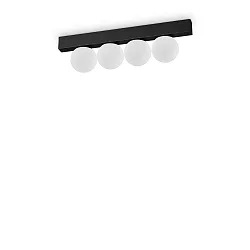Plafondarmatuur PING PONG IP20, zwart 