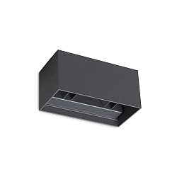 Wandarmatuur voor buitenshuis ATOM UP/DOWN 20CM up / down, hoekig, instelbaar IP54, antraciet 