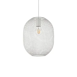 Pendelarmatuur NET 1 E27 IP20, wit dimbaar
