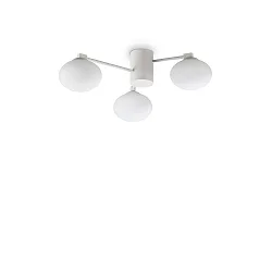 Plafondarmatuur HERMES 3-vlams G9 IP20, wit dimbaar