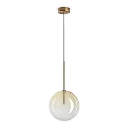 Pendelarmatuur EQUINOXE D25 1-vlams G4 IP20, barnsteen 