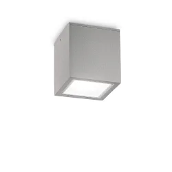 Plafondarmatuur voor buiten TECHO PL1 D15 SQUARE vierkant GU10 IP54, grijs
