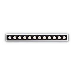 Inbouwdownlight LIKA FI SLIM  D24 12-vlams, UGR < 19, smal, on/off, met Randstroken IP20, wit mat 