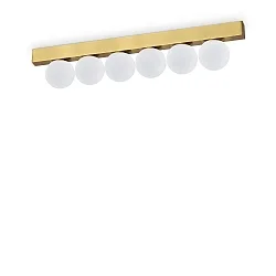 Plafondarmatuur PING PONG IP20, messing geborsteld 