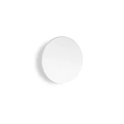 Wandarmatuur voor buitenshuis PUNTO AP D30 rond, indirect, schakelbaar IP54, wit mat 