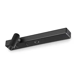 wall luminaire BONNE NUIT-1 with switch IP20, black 