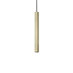 Pendelarmatuur ULTRATHIN D040 ON-OFF hoekig IP20, messing 
