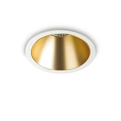 Plafondinbouwarmatuur GAME TRIM ROUND 120MM rond, UGR < 19, schakelbaar IP40/IP20, wit mat 