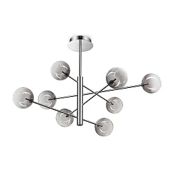 Pendelarmatuur EQUINOXE 8-vlams G4 IP20, rookkleuren 