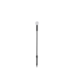 Armatuur met grondpen TWIGGY SPHERE H65 IP65, zwart 