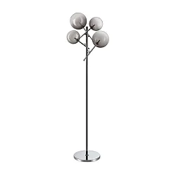 Staande lamp EQUINOXE 4-vlams G4 IP20, rookkleuren 