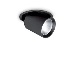 recessed spotlight NOVA swivelling, on/off IP20, black dimmable