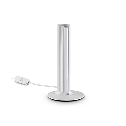 table lamp DORICA TL1 smooth, with switch, with touch dimmer IP20, steel brushed dimmable