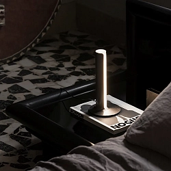 table lamp DORICA TL1 with switch, with touch dimmer, fluted IP20, blue dimmable