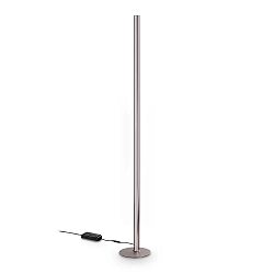 Staande lamp DORICA PT1 1-vlams, met Snoerdimmer, geribbeld IP20, grijs mat dimbaar