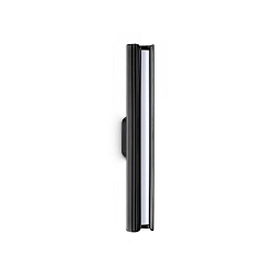 Wandarmatuur DORICA AP1 on/off, geribbeld IP20, zwart mat 