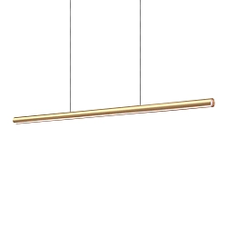 pendant luminaire DORICA SP1 D46 / B1400 down, 1 flame, smooth, long, DALI controllable IP20, brushed copper dimmable