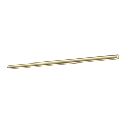 pendant luminaire DORICA SP1 D46 / B1400 down, 1 flame, smooth, long, DALI controllable IP20, brushed brass dimmable