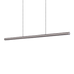 pendant luminaire DORICA SP1 D46 / B1400 down, 1 flame, long, DALI controllable, fluted IP20, brushed bronze dimmable