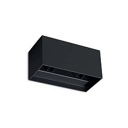 Wandarmatuur voor buitenshuis ATOM UP/DOWN 20CM up / down, hoekig, instelbaar IP54, zwart 