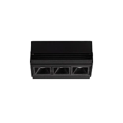 Inbouwdownlight LIKA FI TRIMLESS D10 3-vlams, flush, on/off, UGR < 16 IP20, glanzend, zwart 