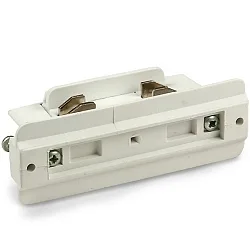 3-fase lengteconnector CLASSIC, glanzend, wit