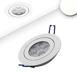 Inbouwarmatuur draaibaar, dimbaar IP40, wit dimbaar 16W 1120lm 4200K 72° 72° CRI 80-89