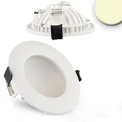 LED recessed downlight LUNA, indirect lightbeam, IP20, not dimmable, white, 8W 2700K 300lm 120°