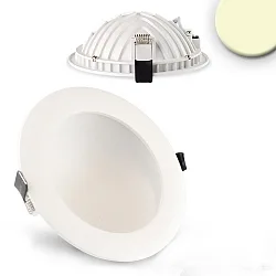 LED recessed downlight LUNA, indirect lightbeam, IP20, not dimmable, white, 12W 2700K 675lm 120°