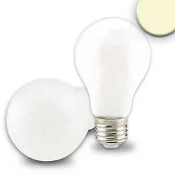 LED filament in pear shape A60, E27, 5W 2700K 500lm, dimmable, milky