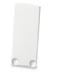 Accessory for SURF12 RAIL with COVER4 and TUNNEL - endcap, anodized aluminium, EC18, angular