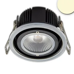 Recessed outdoor LED spot Sys-68, IP65, fixed optics, CRi >95, TRIAC dimmable, 10W 3000K 800lm 60°