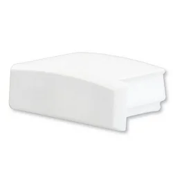 Accessory for profile SURF12 FLAT - endcap (1 pc.), EC1W, white, closed