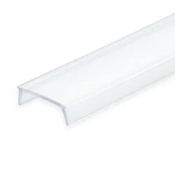 Accessory for profile SURF12(FLAT) / DIVE12(FLAT) / ROUND12 / tile profile - cover COVER1, opal / satined, 250cm