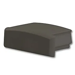 Accessory for profile SURF12 FLAT - endcap (1 pc.), EC1B, black, closed