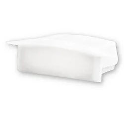 Accessory for profile DIVE12 FLAT - endcap (1 pc.), EC25W, white, closed