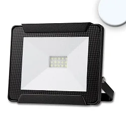 LED floodlight 10W, cool white, black, IP65, rotatable and swivelling, 6500K 800lm 120°
