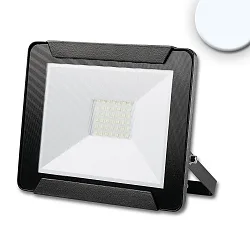 LED floodlight 30W, cool white, black, IP65, rotatable and swivelling, 6500K 2400lm 120°