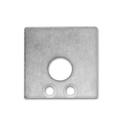 Accessory for profile SURF16 - aluminium endcap (2 pc.), incl. screws, EC59, with cable opening