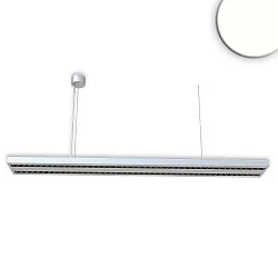 Hangarmatuur Raster Up+Down up down, voor BAP IP40, zwart mat, zilvergrijs dimbaar